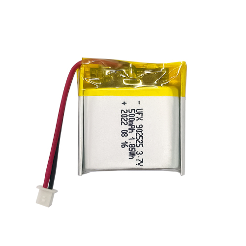 UFX902525 500mAh 3.7V China Lithium-ion Cell Factory Professional Custom