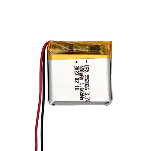 UFX552826 450mAh 3.7V China Lithium-ion Cell Factory Professional Custom