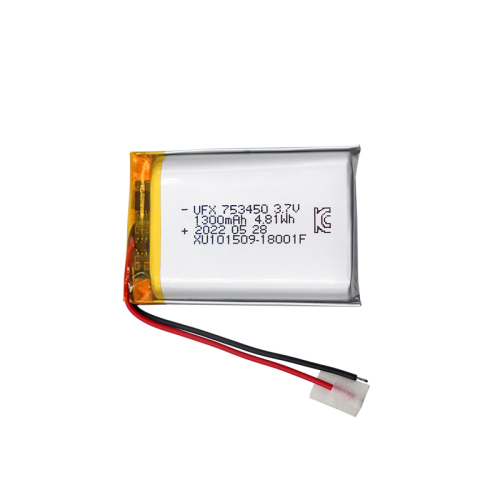 UFX753450 1300mAh 3.7V China Lithium-ion Cell Factory Professional Custom