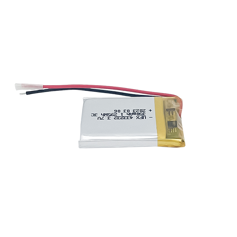 Li-ion Cell Supplier Wholesale LED Light Rechargeable Battery UFX 433232 350mAh 3.7V Li-po Battery