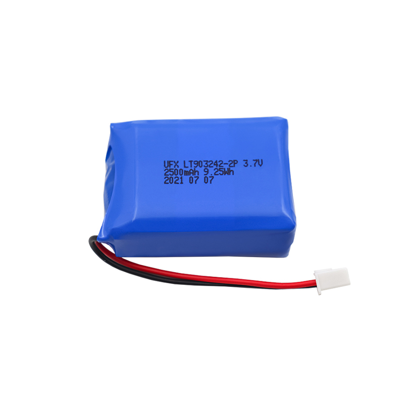Lithium Cell Supplier Professional Custom for Speaker Li-ion Battery UFX 903242-2P 2500mAh 3.7V Low-Temperature Discharge Battery