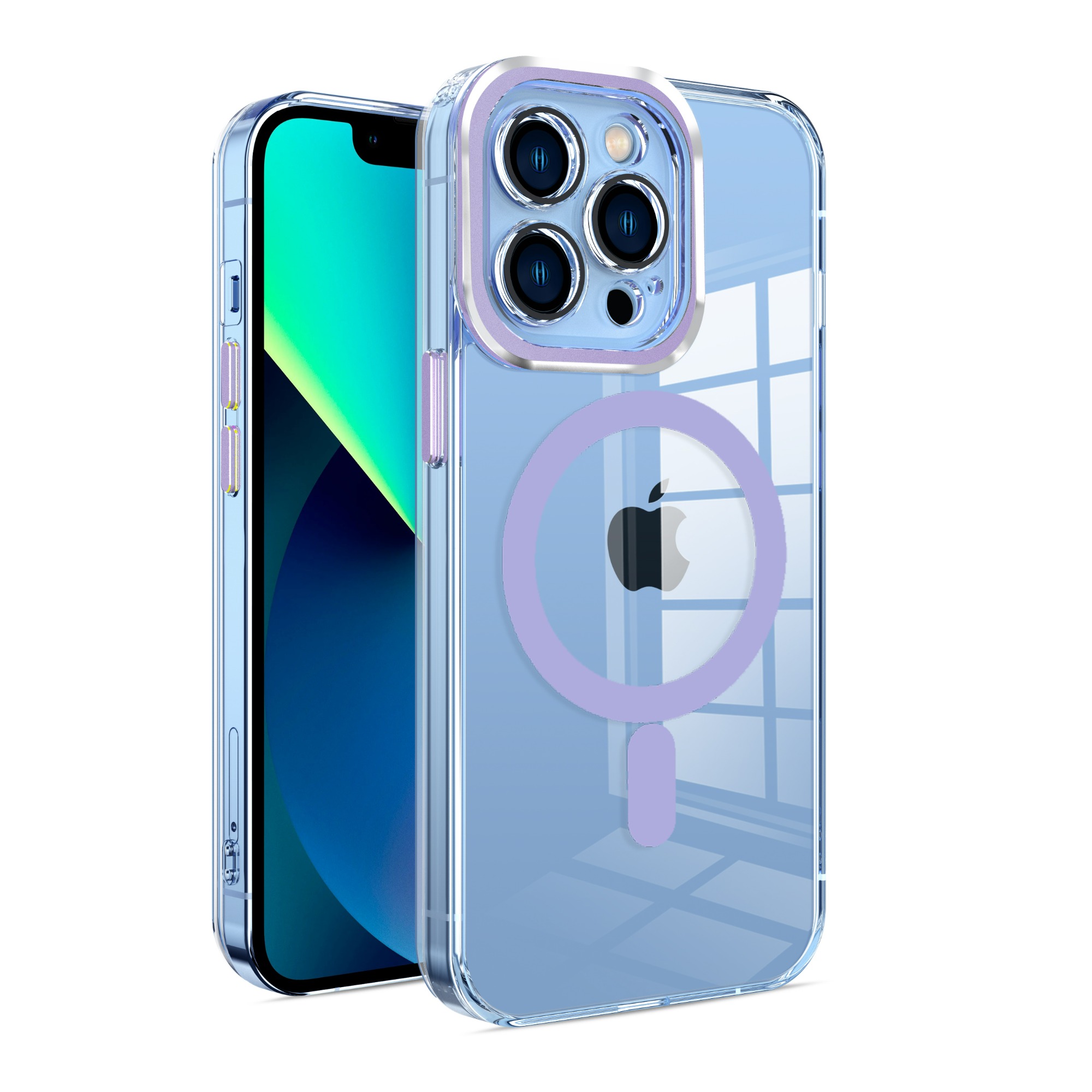 碧澄高透磁吸系列手机壳 内置相机镜头保护盖 轻薄防震