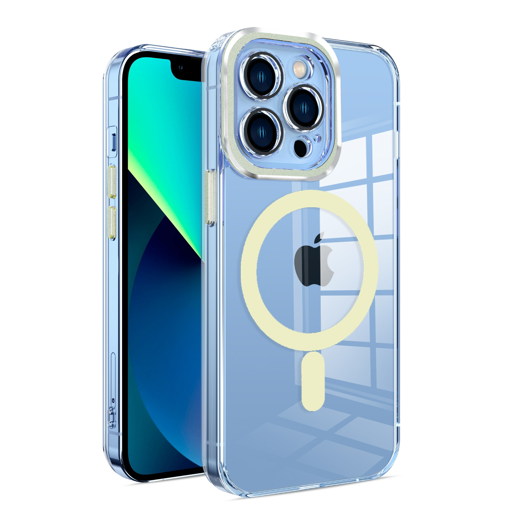 碧澄高透磁吸系列手机壳 内置相机镜头保护盖 轻薄防震