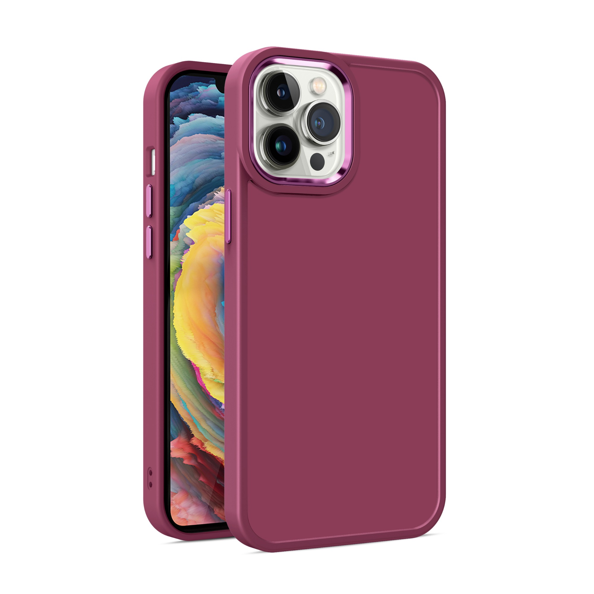 金盾肤感实色系列手机壳 轻薄柔滑、防震防摔