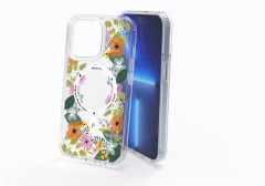 Space Case Magnética con Dibujo, Fina, fondo duro de PC y Bordes Suaves de TPU, Transparente y Antigolpes