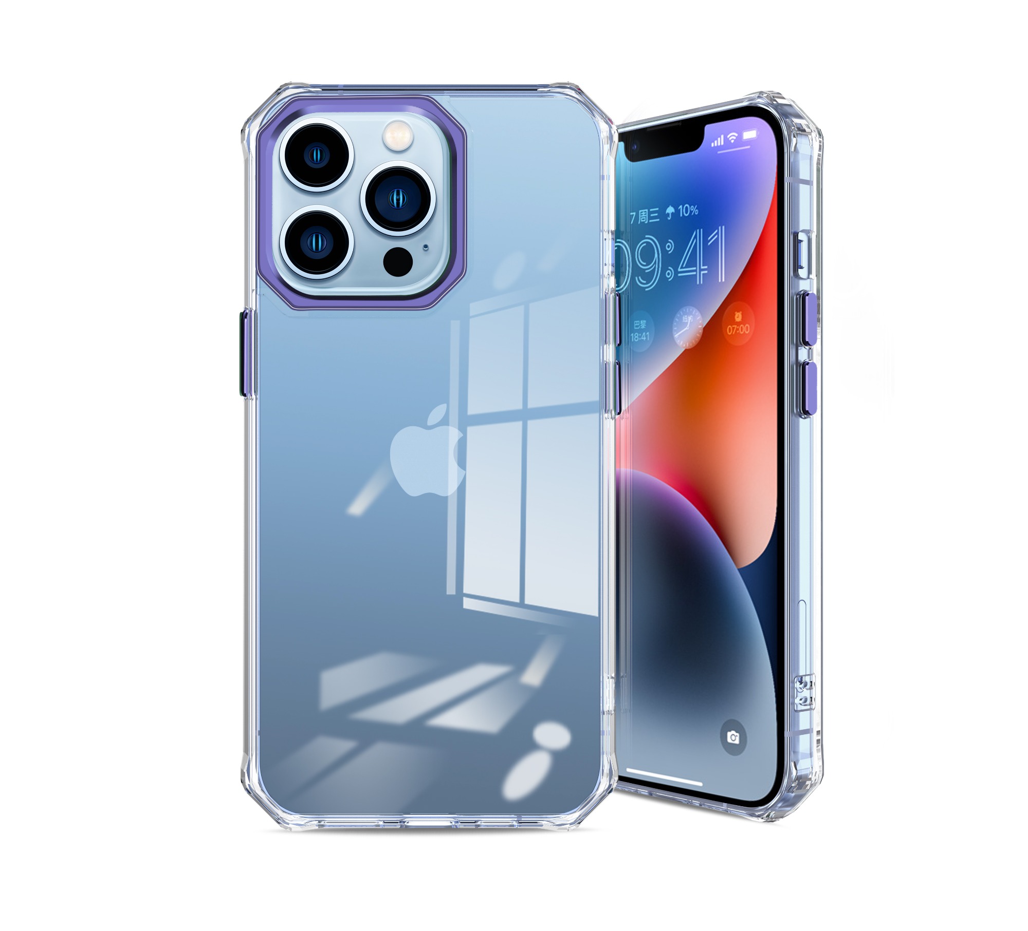 Funda Ultra Transparente de la Serie Shield,Fina, Transparente y Antigolpes