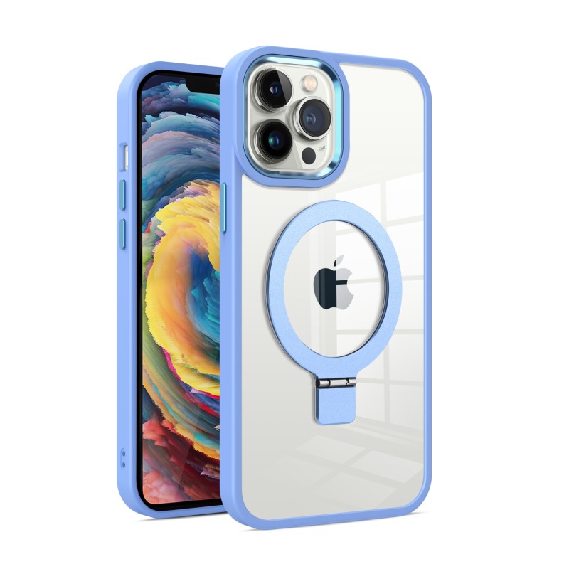 Funda Magnética Ultra Transparente con Soporte de la Serie Armor, Soporte Bidireccional, Fina, Antigolpes