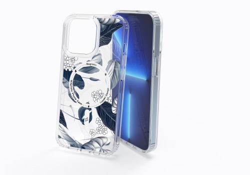 Space Case Magnética con Dibujo, Fina, fondo duro de PC y Bordes Suaves de TPU, Transparente y Antigolpes