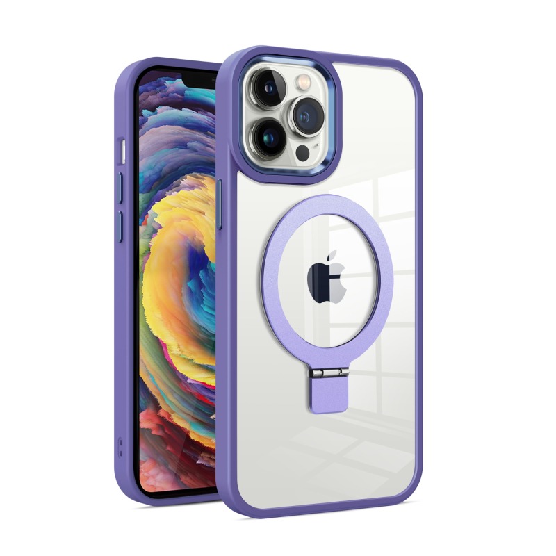 Funda Magnética Ultra Transparente con Soporte de la Serie Armor, Soporte Bidireccional, Fina, Antigolpes