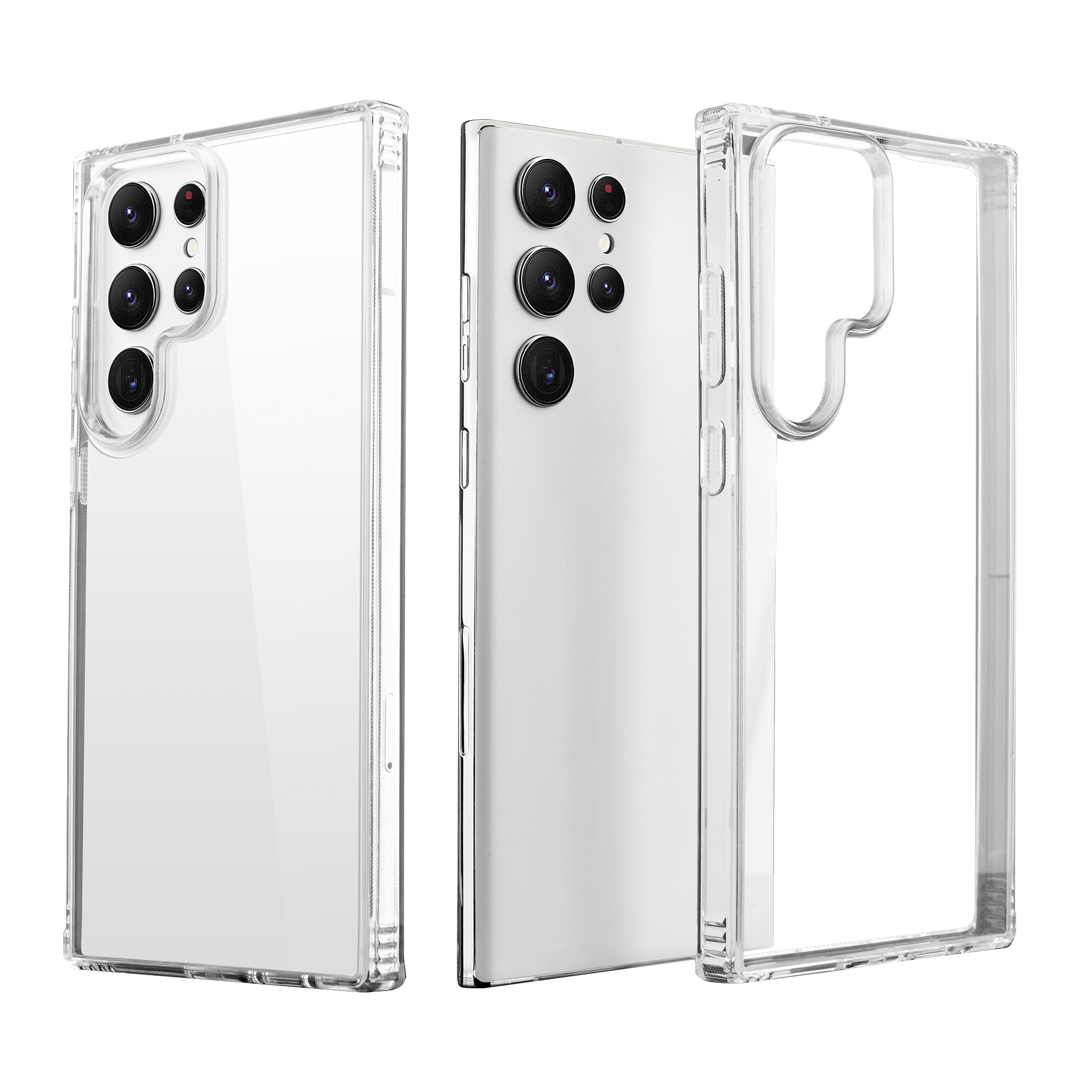 Galaxy S23 Ultra Air Clear Series Hybrid Case, Sleek and Shockproof