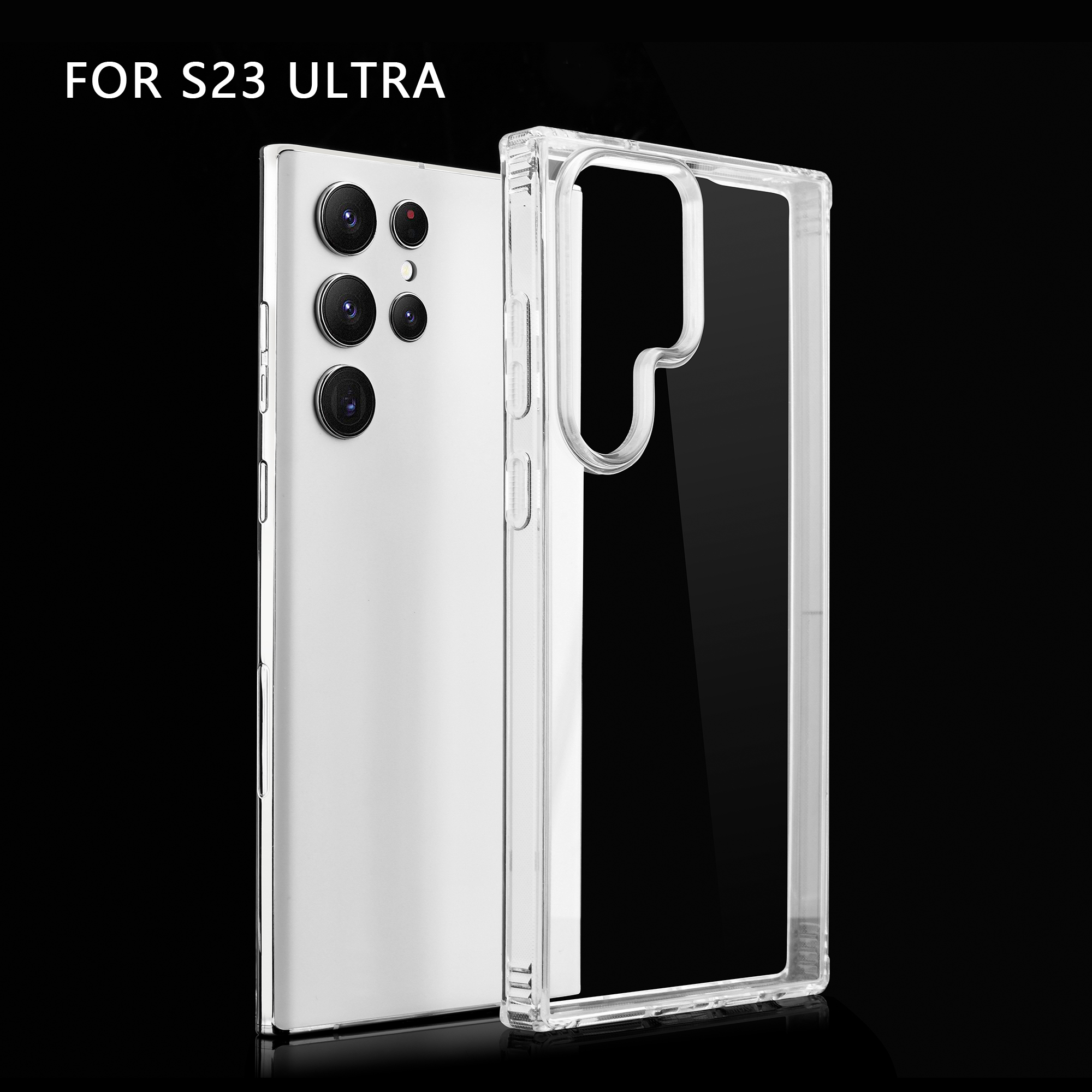 Galaxy S23 Ultra Air Clear Series Hybrid Case, Sleek and Shockproof