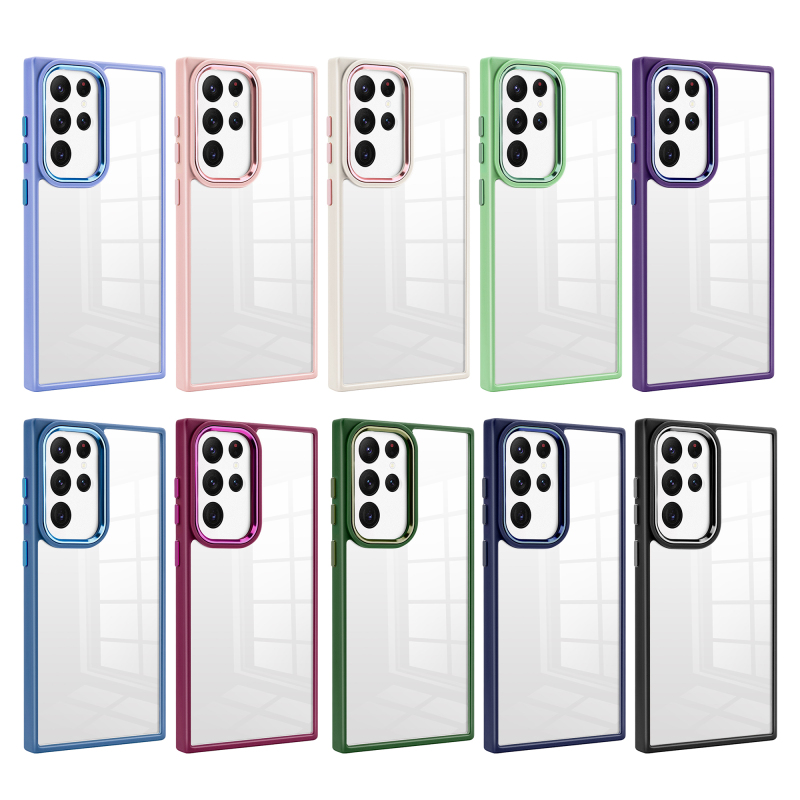 Samsung Galaxy S23 Ultra Funda Ultra Transparente de la Serie Armor, Fina, moda y Antigolpes