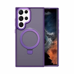 Samsung Galaxy Funda Magnética Skin con Soporte de la Serie Regal, Soporte Bidireccional, Fina, Antigolpes