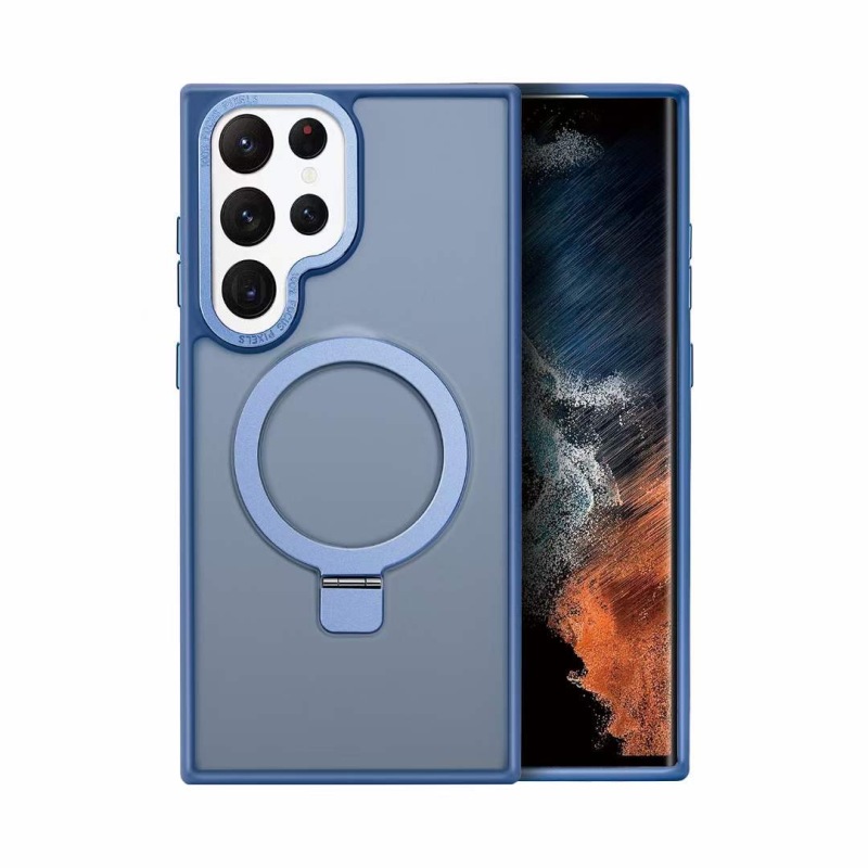 Samsung Galaxy Funda Magnética Skin con Soporte de la Serie Regal, Soporte Bidireccional, Fina, Antigolpes