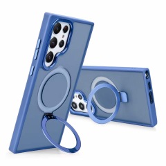 Samsung Galaxy Funda Magnética Skin con Soporte de la Serie Regal, Soporte Bidireccional, Fina, Antigolpes