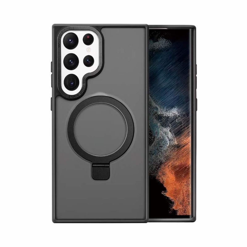 Samsung Galaxy Funda Magnética Skin con Soporte de la Serie Regal, Soporte Bidireccional, Fina, Antigolpes