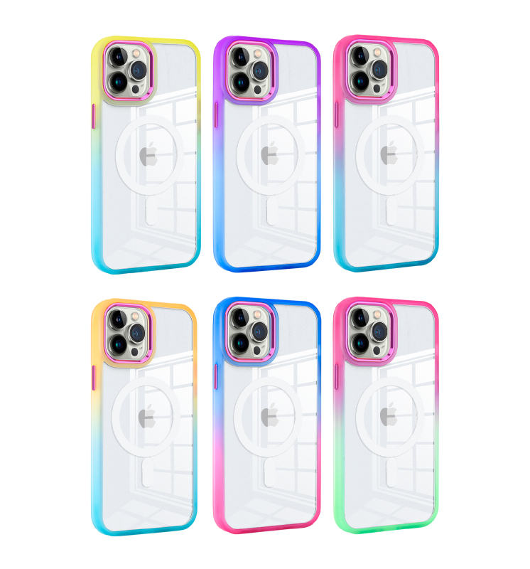 魅瞳渐变磁吸系列手机壳，轻薄透明、防震防摔