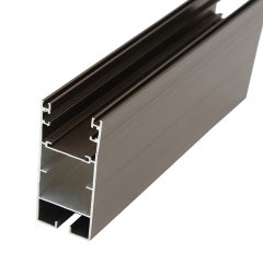 Aluminum profile with powder coating