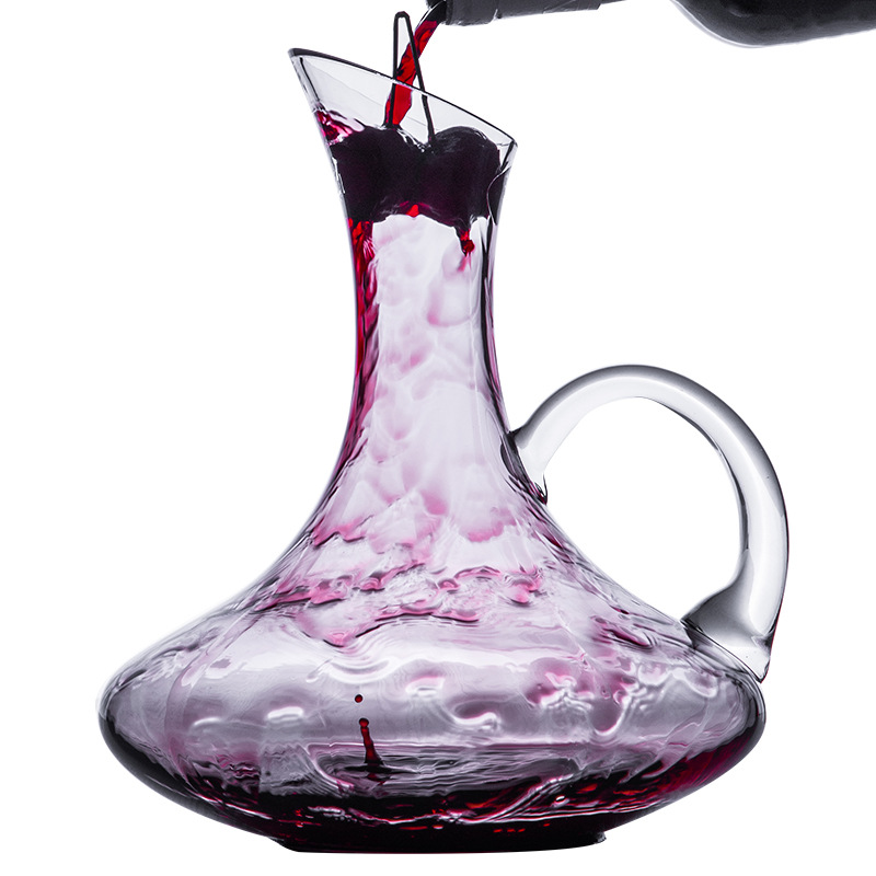 Glass Wine Decanter With Handle