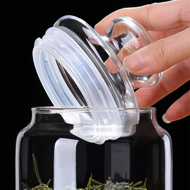 Sealed glass jars for tea