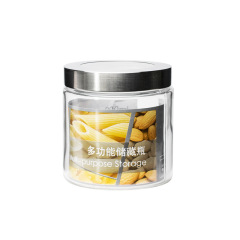 Small glass jars with sealed lids