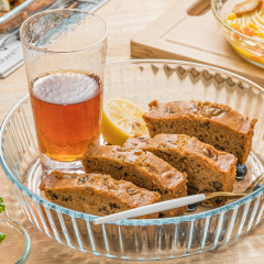 Round glass baking dish without lid