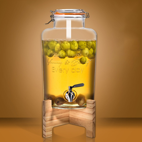 Wine glass jar with sealed lid