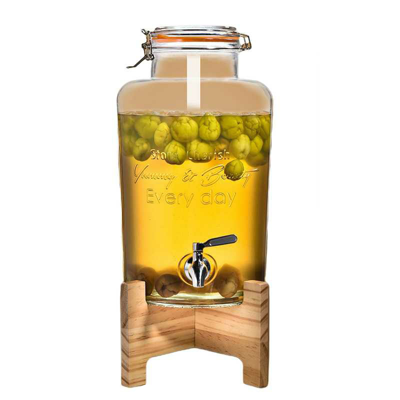 Wine glass jar with sealed lid