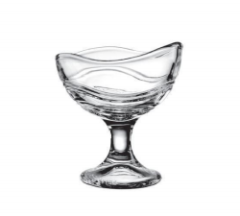 Tall ice cream sundae glasses