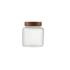 Glass storage jars with lids