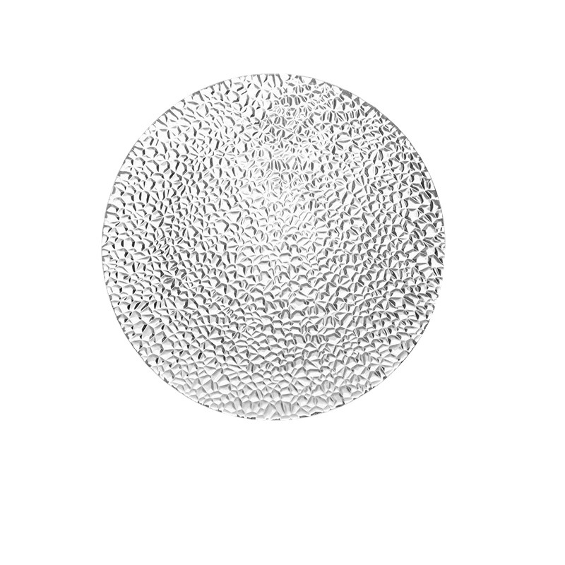 Clear glass dinner plates