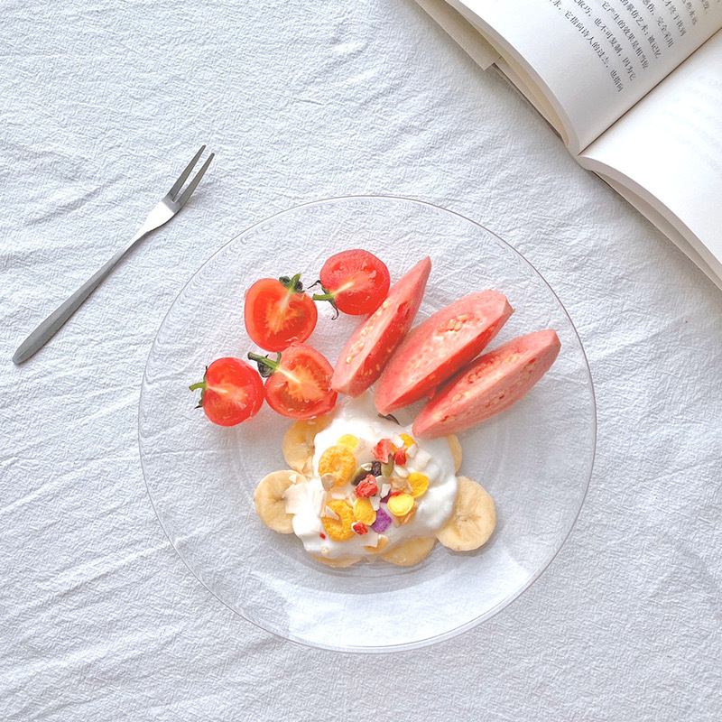 Tempered glass fruit plates