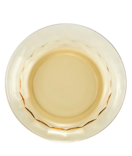 Amber depression glass plates
