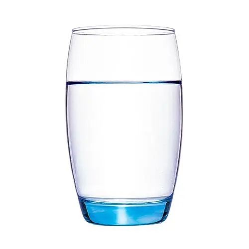 Blue glass drinking glasses