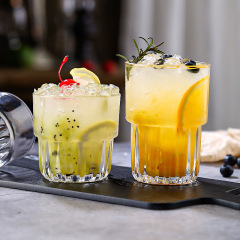 Glass clear coffee cups
