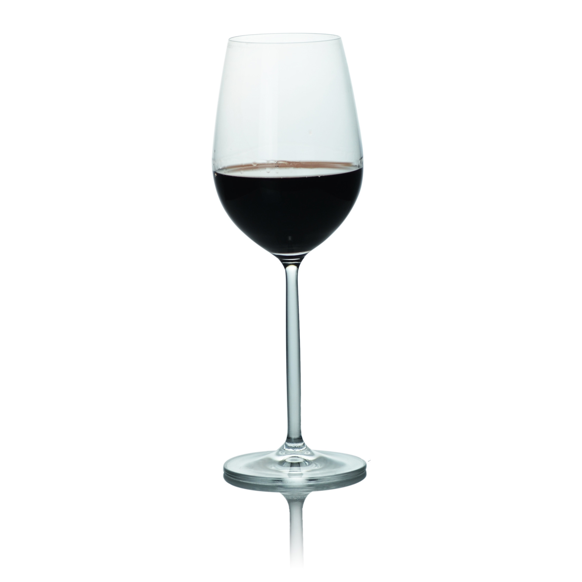 Engraved red wine glasses
