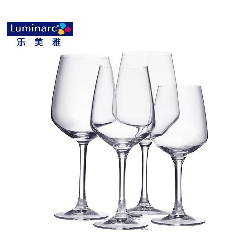 250mL luminarc red wine glasses