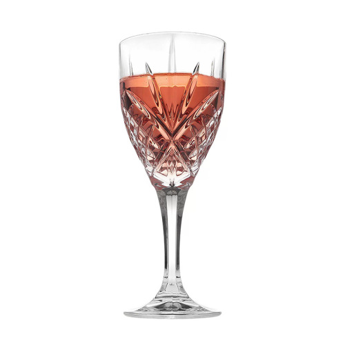 Small red wine glasses