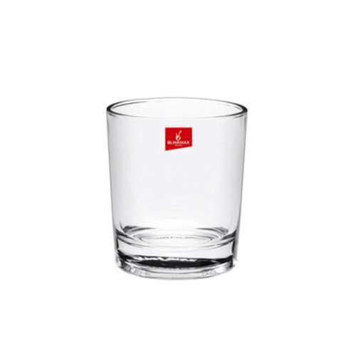 Transparent drinking glass