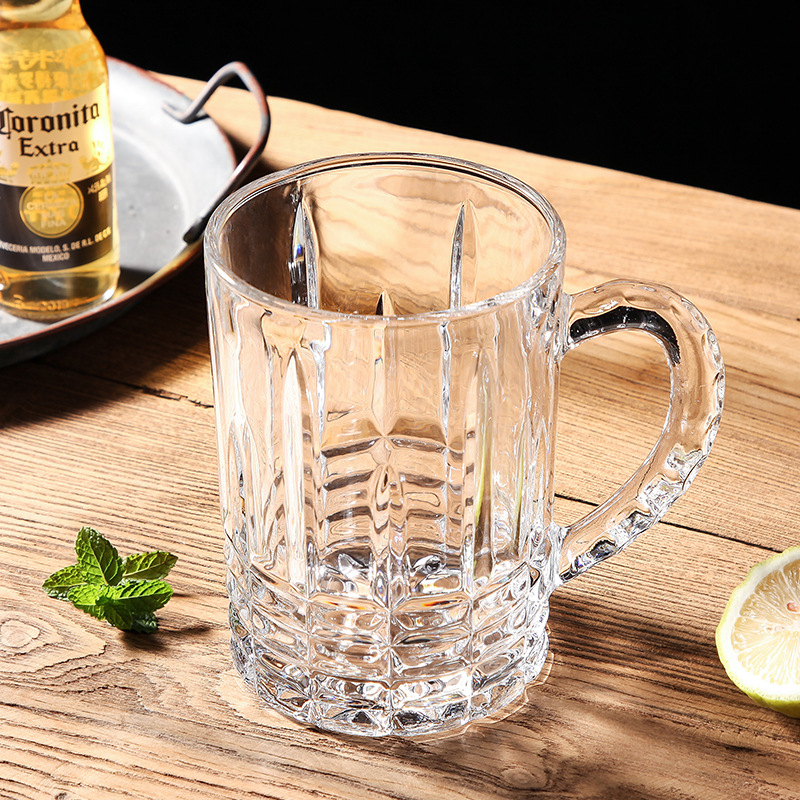 Crystal beer mugs