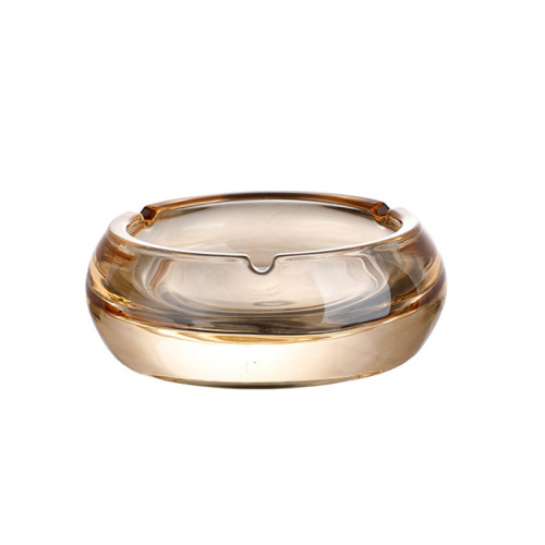 Glass ashtray round