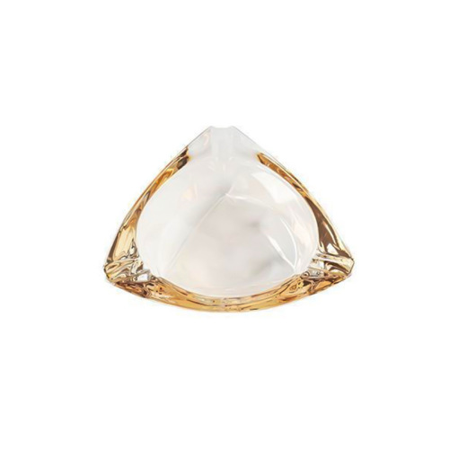 Triangle amber ashtray