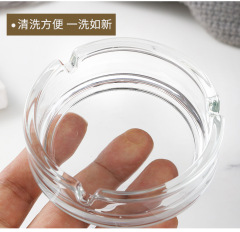 Small round crystal ashtray for star hotel