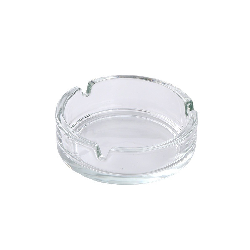 Small round crystal ashtray for star hotel