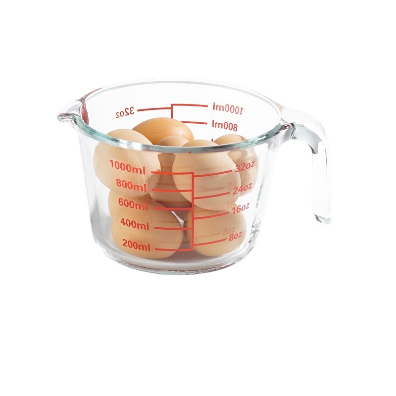 Large glass measuring cup