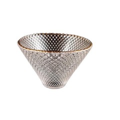 Gold rim borosil tea cups