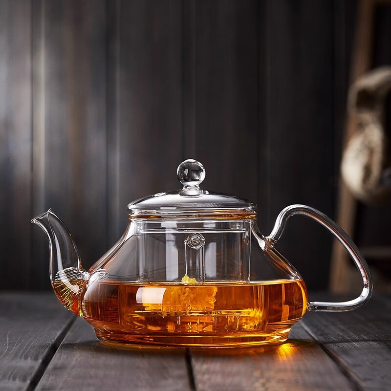 Borosilicate glass teapot with infuser