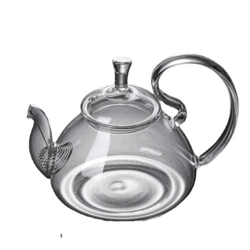 Borosilicate glass tea pot Squirrel hendle glass teapot on stove