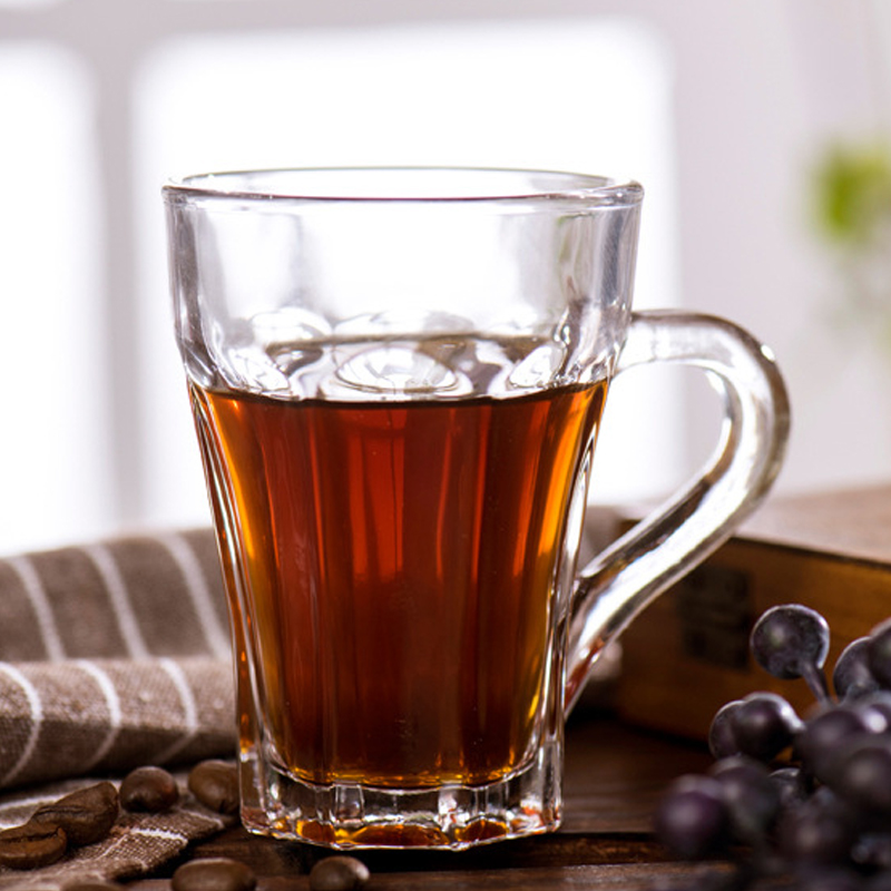 Wholesale Customized lead free Glass Coffee tea Mug Warm Beverage glass Cup