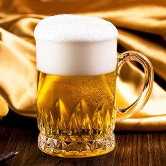 Hxglass Wholesale unique shape Transparent giant beer mug custom cool glass beer vasos de cerveza